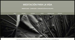 Desktop Screenshot of meditacionparalavida.org